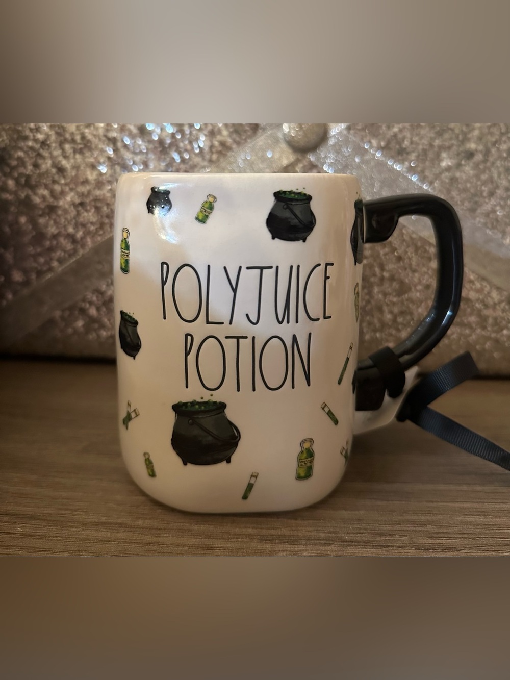 Rae Dunn Polyjuice Potion Mug - White and Black Novelty Drinkware